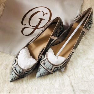 M. Gemi The Fortuna Snakeskin Flats.